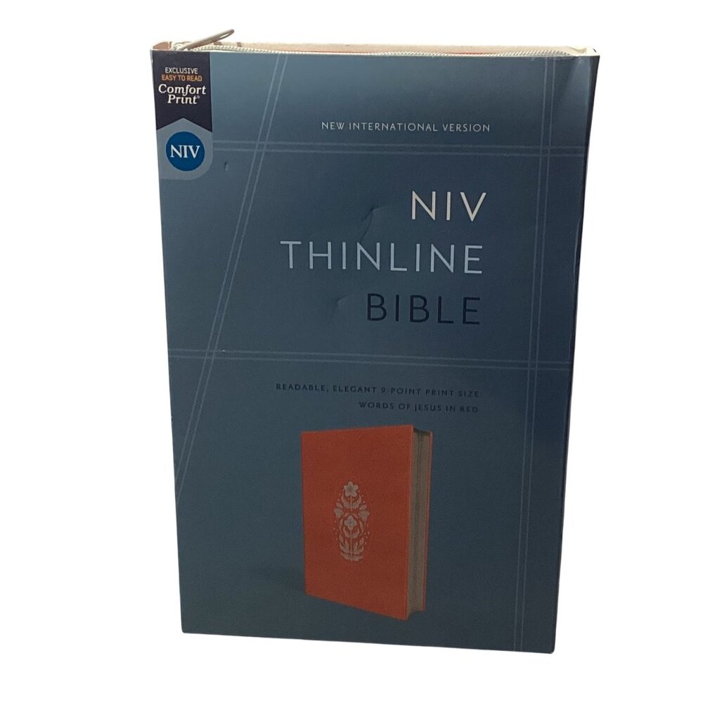 Zondervan New International Version NIV Thinline Bible in Coral Soft Leather New